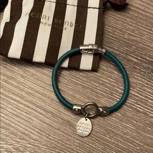 Henri Bendel Green Leather Bracelet